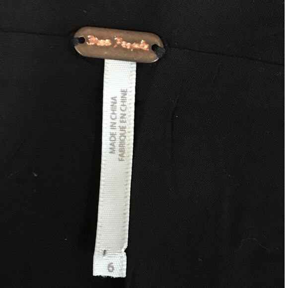 Free People Desni Sequins Mini Skirt 6 Gold Black - Picture 7 of 9